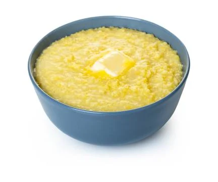 Cooked millet with butter Foto stock