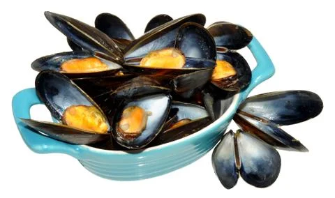 Cooked Mussels Stock Photos