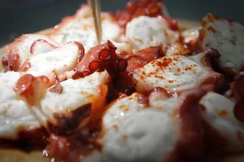 Cooked octopus Stock Photos