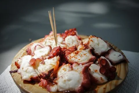 Cooked octopus Stock Photos