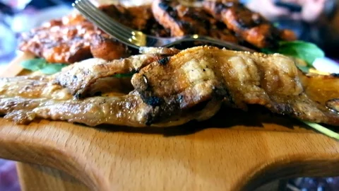 Cooked peace of meat Stockbeeldmateriaal 101652247