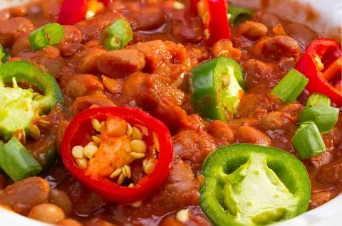 Cooked pinto beans. Stock Photos