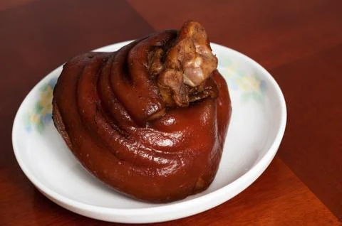 Cooked pork leg Stock Photos