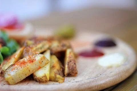 Cooked potatoes Stock Photos