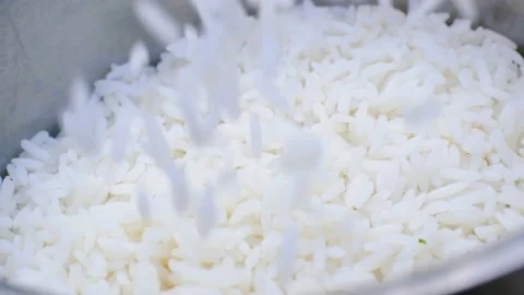 Cooked Rice | 120 fps | Slow 库存影片 146722295
