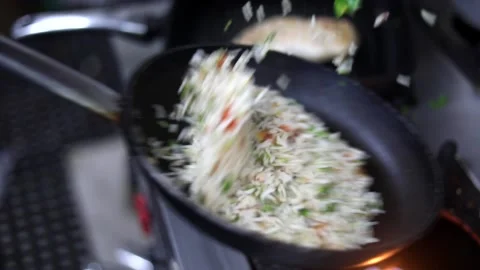 Cooked Rice Stock Footage 133102532