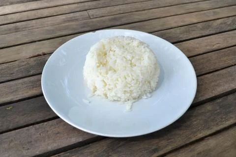 Cooked rice Foto stock