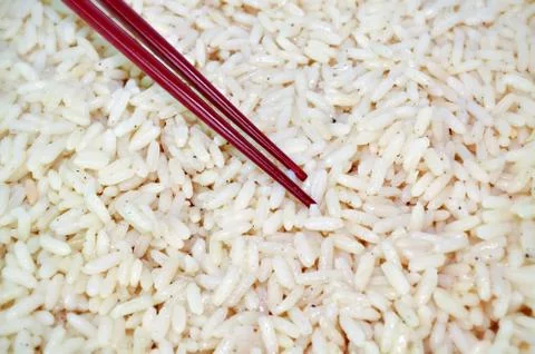Cooked rice Foto stock