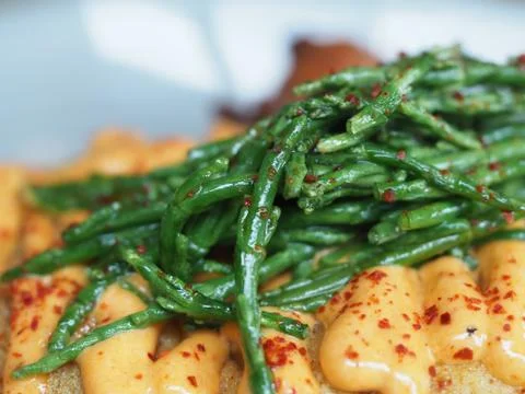 Cooked Samphire Stock Photos