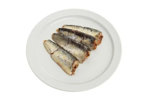 Cooked sardines Stock Photos