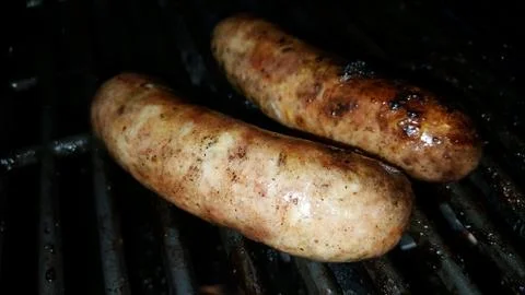 Cooked sausages Stock Photos