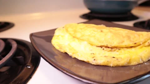 Cooked Scrambled Eggs Stock Footage 237112116
