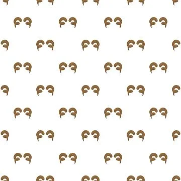 Cooked shrimp seamless pattern on white background Stock Illustration