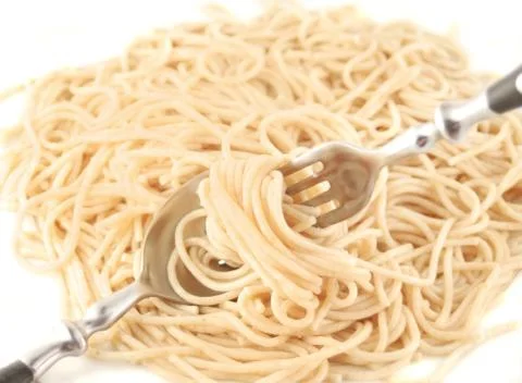 Cooked spaghetti Stock Photos