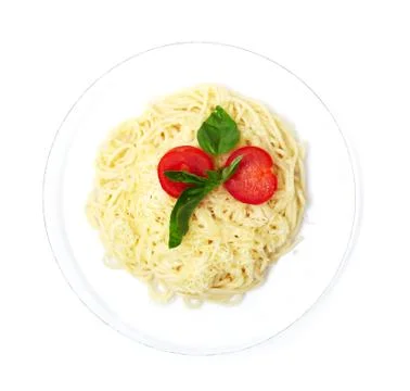 Cooked spaghetti 库存照片
