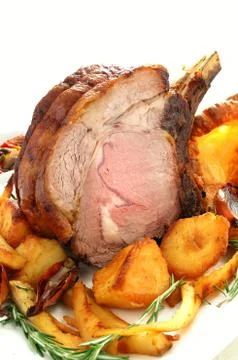 Cooked steak meal Stock Photos