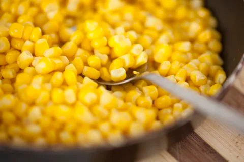 Cooked sweetcorn Stock Photos