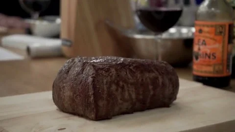 Cooked tenderloin Stock Footage 79507527