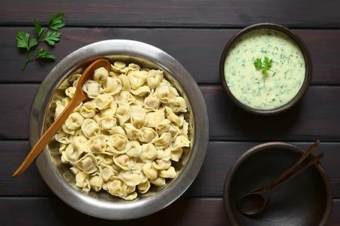 Cooked Tortellini Stock Photos