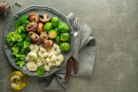 Cooked Vegetable meal Stock Photos