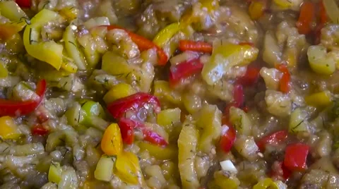 Cooked vegetables. Stockbeeldmateriaal 54273648