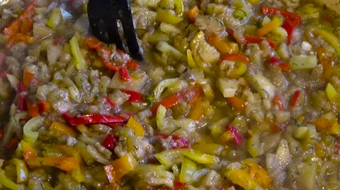 Cooked vegetables. Stock Footage 54273662