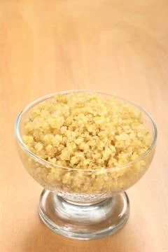 Cooked white quinoa Stock Photos