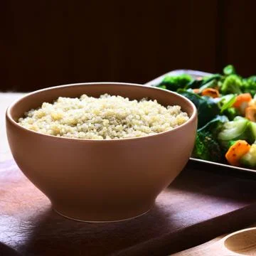 Cooked White Quinoa Stock Photos