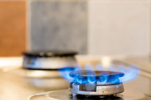 Cooker fire Stock Photos