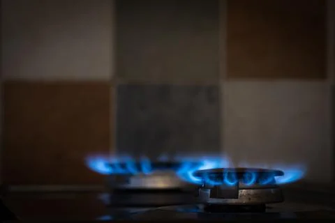 Cooker fire Stock Photos