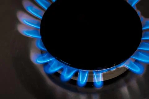 Cooker fire Foto stock