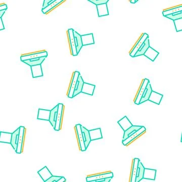 Cooker hood vector seamless pattern Stock Illustration