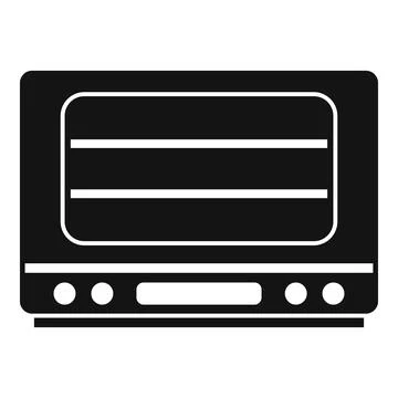 Cooker oven icon simple vector. Electric convection stove Stock Illustration