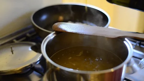 Cookers with pots Stock Footage 78626957
