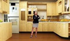 Cookery Show TV Studio Set 002 - Virtual Green Screen Background PSD PSD Template