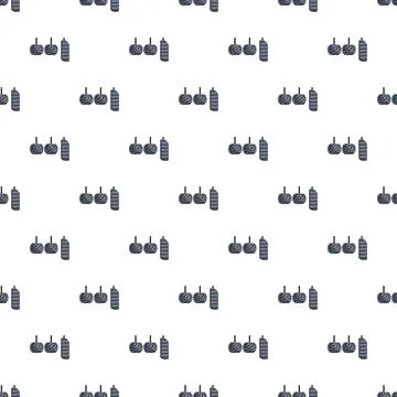 Cookie and chocolate bars seamless sweet dessert pattern Stock Illustration