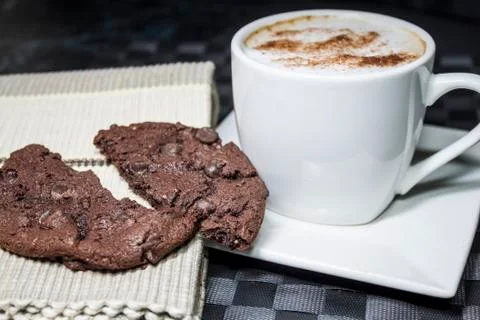 Cookie and Coffee Stock Photos