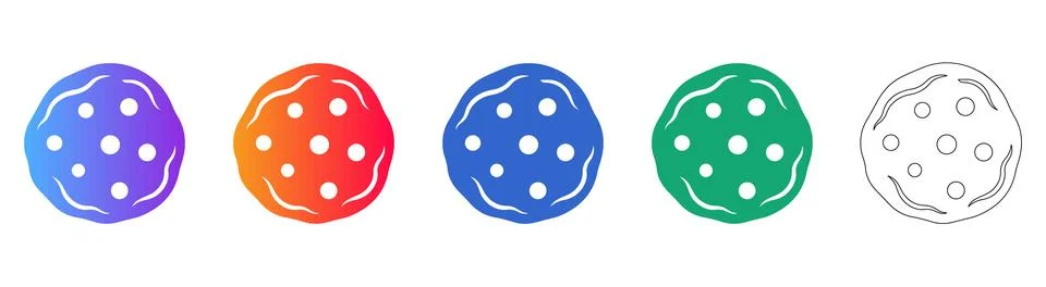 Cookie and Web Tracking Icon Collection Stock Illustration