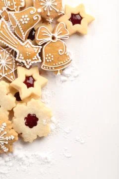 Cookie background Stock Photos