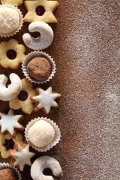 Cookie background Stock Photos