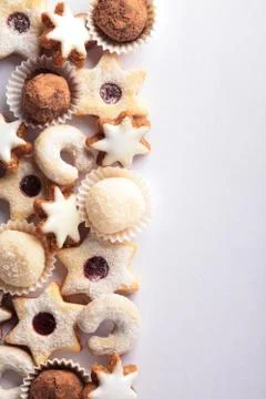 Cookie background Stock Photos