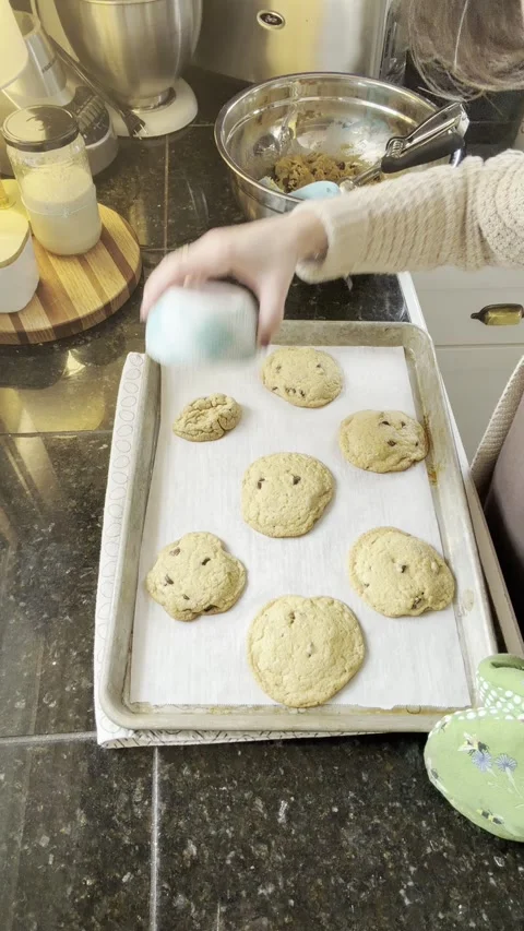 Cookie Baking Hack Goes Awry, Greeley, Colorado, USA - 10 Apr 2026 Stock Footage 345087292