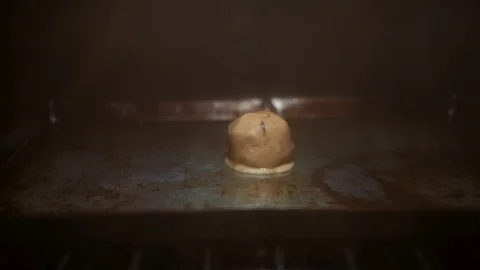 Cookie Baking in the Oven Stock Footage 86994370