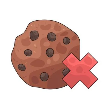 Cookie Ban illustration Stock Illustration