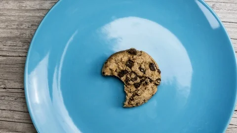 Cookie being eaten Stock Footage 99286223