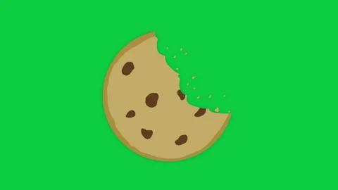 Cookie being eaten, one bite at a time animation Stock Footage 221649573