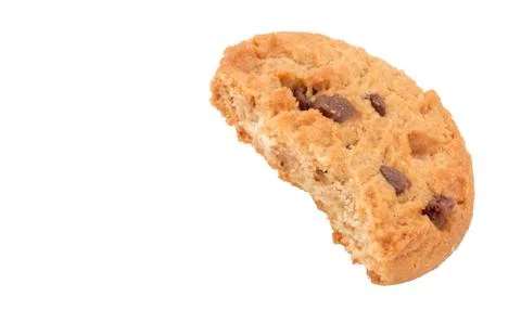 Cookie Biscuit with Bite Out Stock Photos