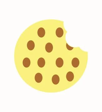 Cookie bite Illustrazione stock