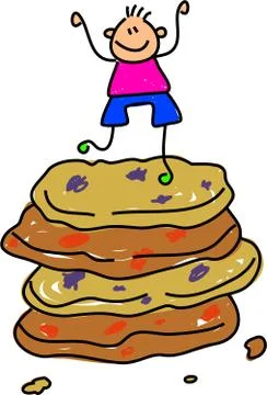 Cookie Boy Stock-Illustration