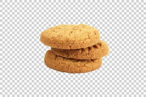 Cookie bread isolated on white background. Stock Photos